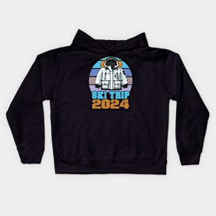 Ski Trip 2024 - Matching Family Snow Skiing Vacation Kids Hoodie